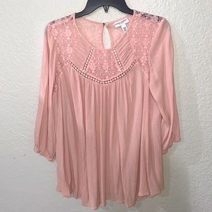 Maternity top light pink